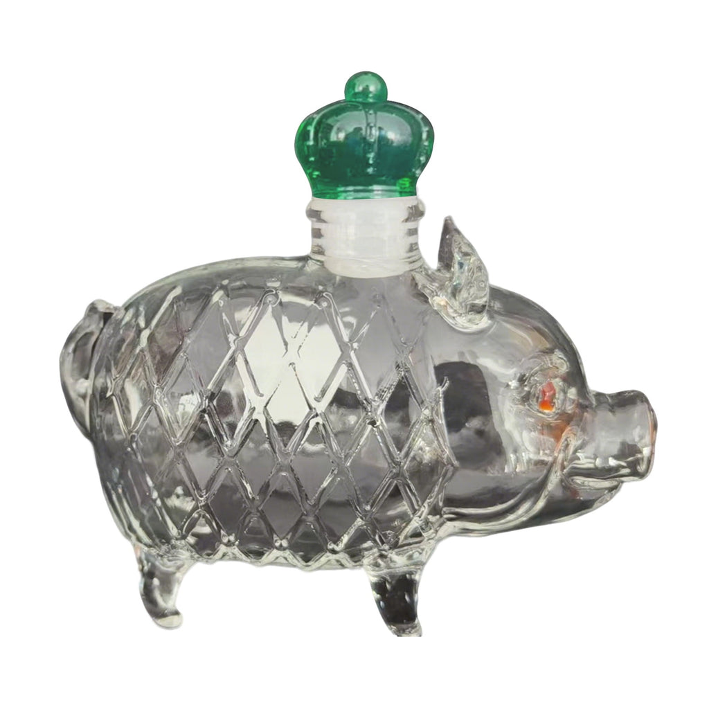 Wolf Whiskey Bottle, Funny Wolf Whiskey Bottle, 3D Wolf Shape Glass, Wine Decanter for Men Dad, Home Bar Dachshund Lover Decor I