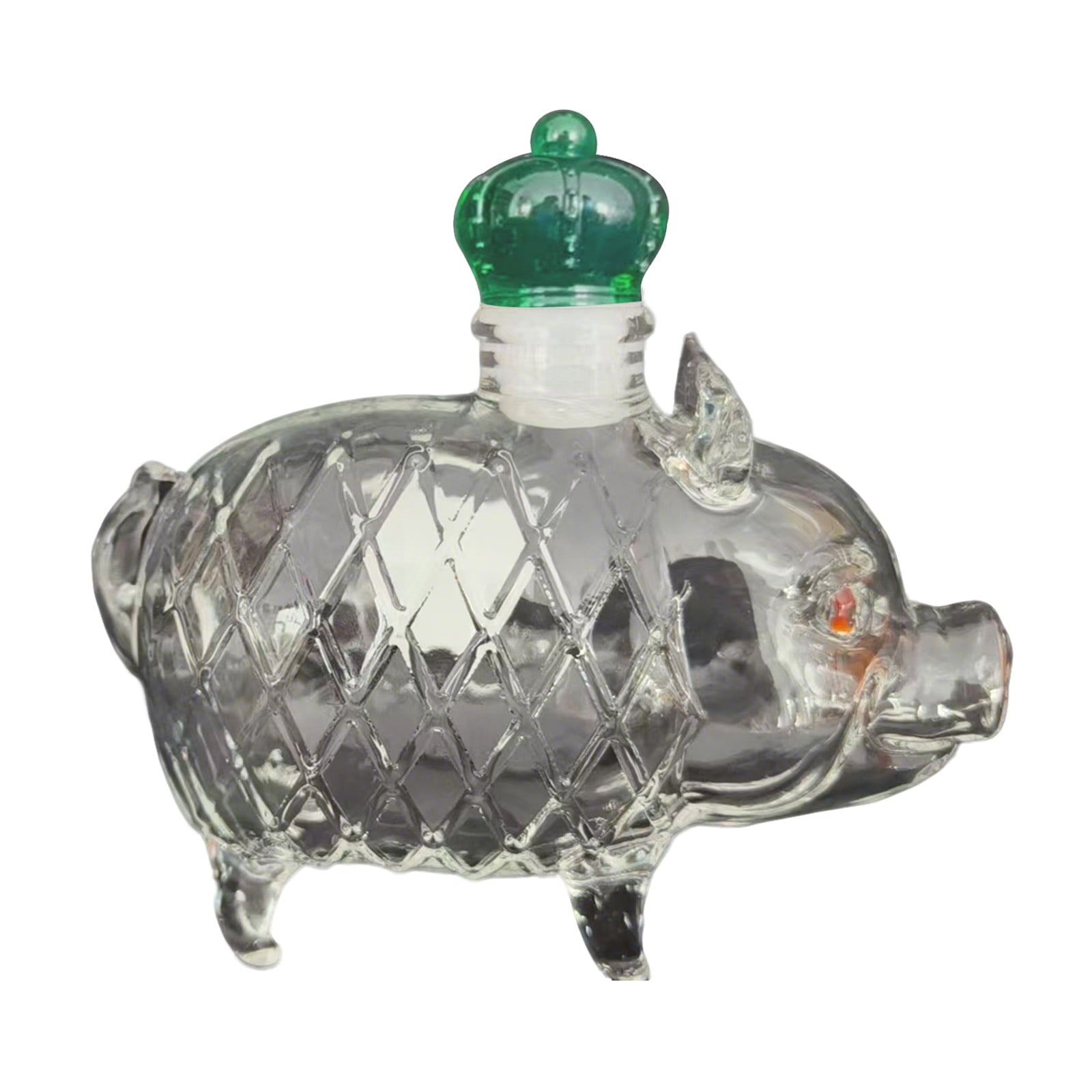 Wolf Whiskey Bottle, Funny Wolf Whiskey Bottle, 3D Wolf Shape Glass, Wine Decanter for Men Dad, Home Bar Dachshund Lover Decor I