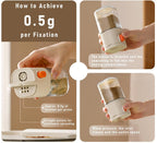 Measure Seasoning Bottle, Salt Shaker or Pepper Shaker, Kitchen Must have, Glass Metering Spice Salt Paprika Pepper Cumin Powder Sugar Dispenser Spice Jar,   (Beige&Yellow)12.5*6.4*6cm,2pcs