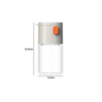 Measure Seasoning Bottle, Salt Shaker or Pepper Shaker, Kitchen Must have, Glass Metering Spice Salt Paprika Pepper Cumin Powder Sugar Dispenser Spice Jar,   (Beige&Yellow)12.5*6.4*6cm,2pcs