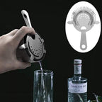 1 Pack of Cocktail Strainer Stainless Steel Bar Cocktail Strainer Filtering Tool for Bar Restaurant Home