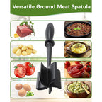 2 Pcs Meat Chopper, Upgrade Hamburger Smasher, Premium Heat Resistant Meat Masher for Ground Beef, Ground Turkey and More, Non Stick Mix Grinder