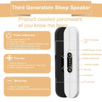 Pillow Speakers for Sleeping,Portable Bluetooth Speaker with Bone Conduction, 10 White Noises, Display, Volume Control,  black