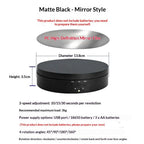 Motorized Rotating Display Stand, 360 Degree Electric Rotating Turntable for Photography Products, Jewelry, 3D Model , White