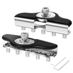 Led Light Bar Mounting Brackets 2pcs Universal Hood Led Work Light led Pods Mount Bracket Clamp Holder for SUV Truck Off Road Installed No Need Drilling,