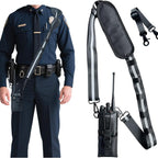 Radio Strap Holster With an Adjustable, Widened Shoulder Strap Featuring 3M Reflective Strips, a Mic Clip, and an Anti-Sway Design – A Secure Carrying System for Small/Medium Radio