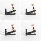 4Pack Violin Fine Tuners for 4/4-3/4 Violin Metal String Adjuster Nickel Plated Anti Rust (Black + Gold)
