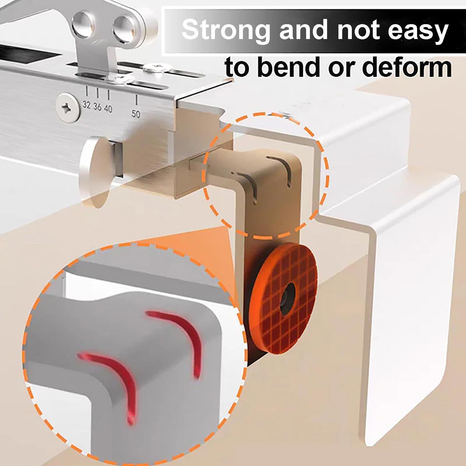Adjustable Drawer Fixing Clamp, Drawer Front Installation Clips 2Pcs, for Cabinet Installation Tools Drawer Front Fixing Clip