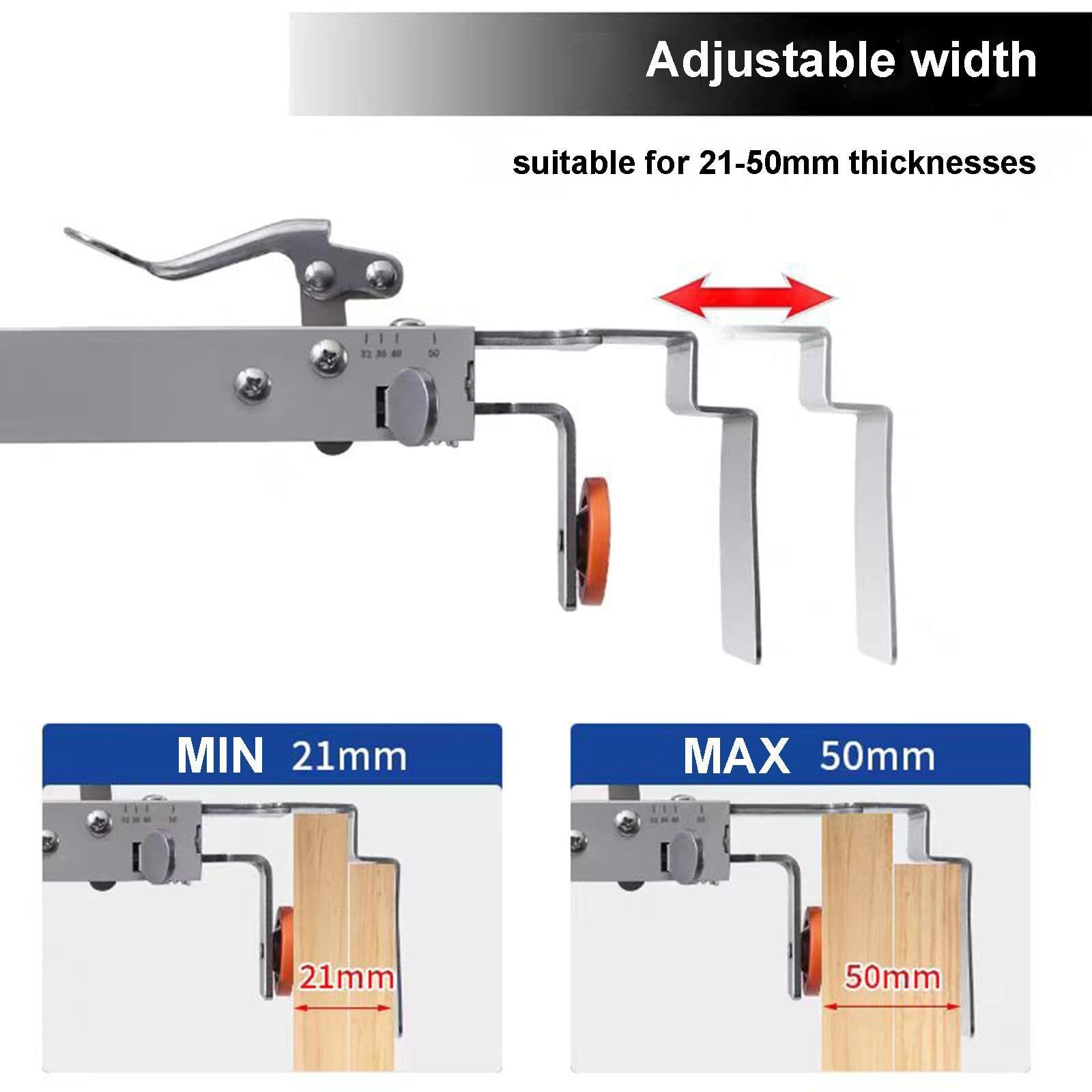 Adjustable Drawer Fixing Clamp, Drawer Front Installation Clips 2Pcs, for Cabinet Installation Tools Drawer Front Fixing Clip