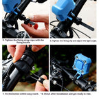 140dB Electric Bike Horn with Headlight, 2 in 1 Bicycle Horn 5 Sound Modes USB-C Rechargeable, Bike Bell with Large Range Floodlight Bike Horn for Adults Kids Bike Scooter
