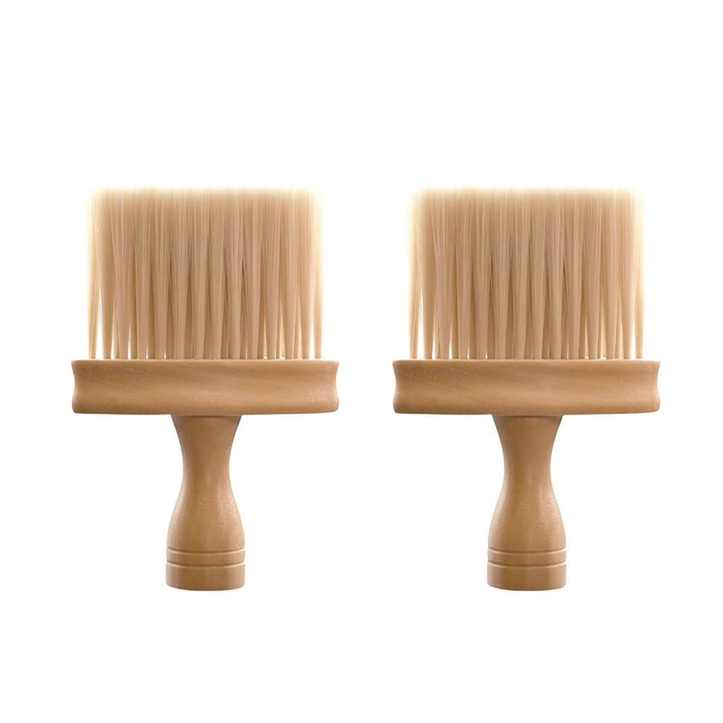 2Pcs Non Static Double Sided Instrument Dust Removal Brush，Wooden Keyboard Cleaning Brush for Keyboards Pianos Synthesizers（2pcs beech ）