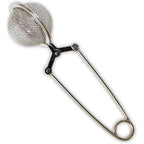 2 Pcs Snap Tea Ball Infuser with Handle, Loose Tea Steeper, Stainless Steel Tea Strainer for Brew Loose Leaf Tea, Silver