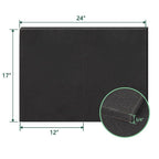 Air Conditioner Drip Cushion Black & Removable AC Rain Cover with Magnetic Pad for Window AC Units,Stops The Noise from Raining(Black 2pcs)