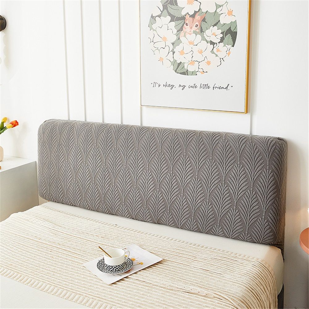 Stretch Headboard Covers for King Size Bed Headboard Slipcover, Jacquard Bed Head Cover Dustproof Protector Cover for Bedroom Décor (Queen:59.0in)