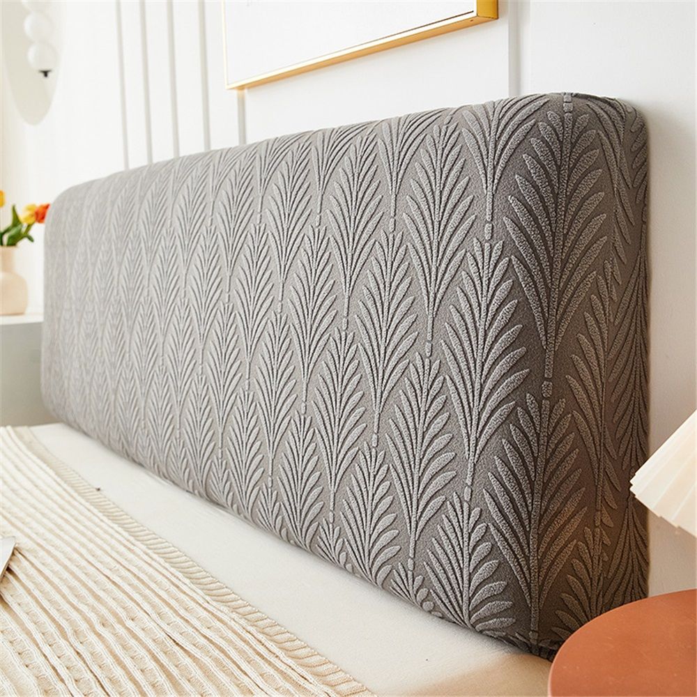 Stretch Headboard Covers for King Size Bed Headboard Slipcover, Jacquard Bed Head Cover Dustproof Protector Cover for Bedroom Décor (Queen:59.0in)