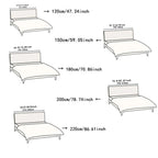 Stretch Headboard Covers for King Size Bed Headboard Slipcover, Jacquard Bed Head Cover Dustproof Protector Cover for Bedroom Décor (Queen:59.0in)