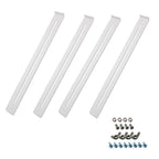 Drawer Repair Kit - Used to Reinforce and Repair Wooden/Chipboard Drawers Cabinet Reinforcement Heavy Duty Steel Hardware Furniture Accessories - Includes Screws (4 Pack)