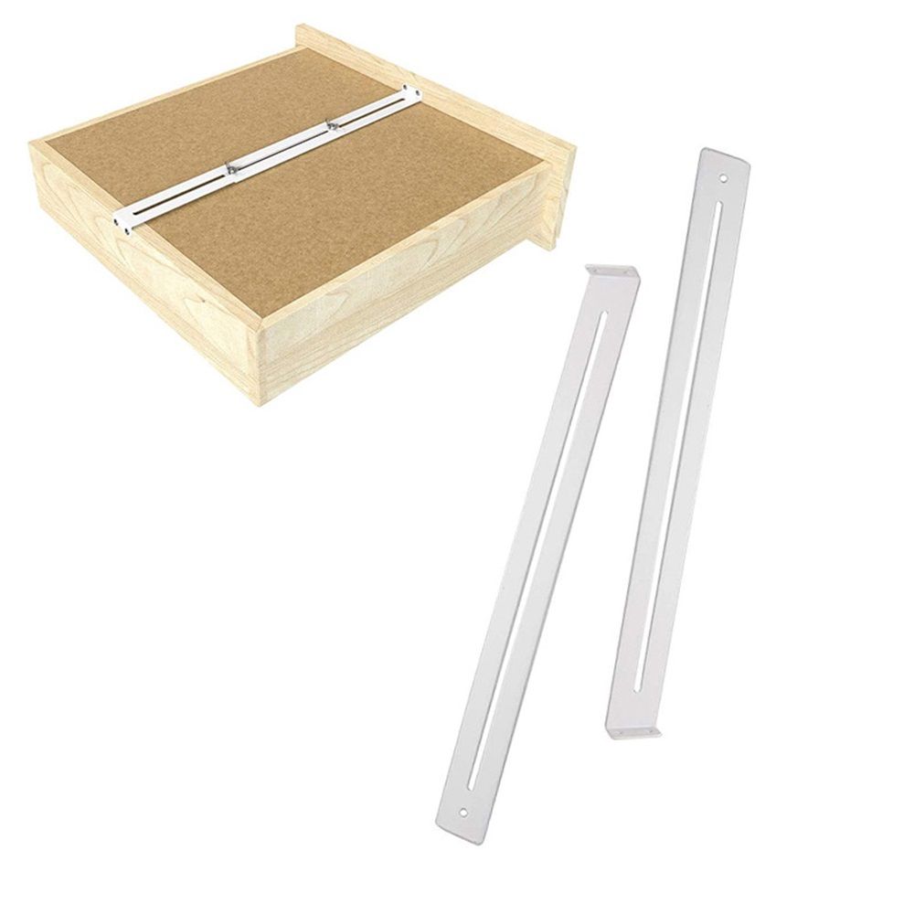 Drawer Repair Kit - Used to Reinforce and Repair Wooden/Chipboard Drawers Cabinet Reinforcement Heavy Duty Steel Hardware Furniture Accessories - Includes Screws (4 Pack)