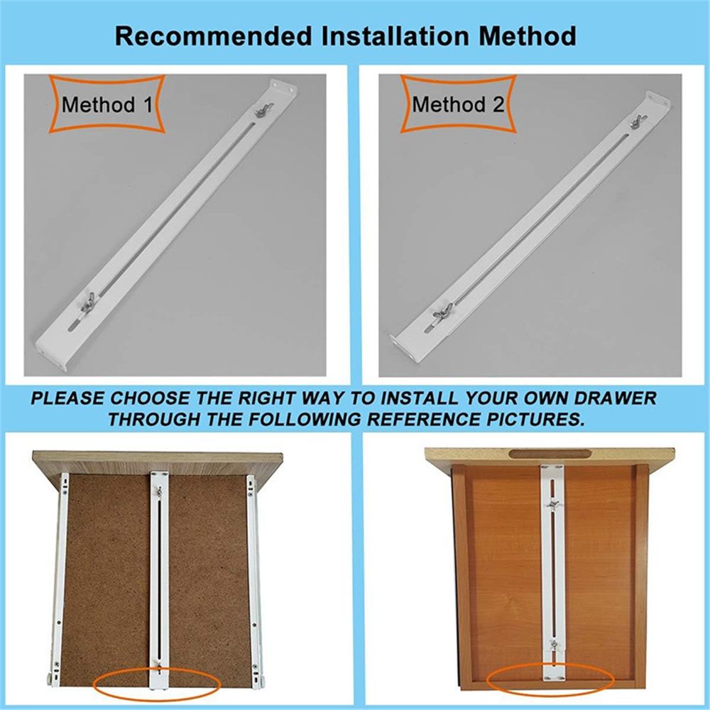 Drawer Repair Kit - Used to Reinforce and Repair Wooden/Chipboard Drawers Cabinet Reinforcement Heavy Duty Steel Hardware Furniture Accessories - Includes Screws (4 Pack)