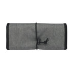 Electronic Organizer Cord Pouch, Travel Cable Charger Phone Accessories Bag Organizer Roll up Tech Carrying Case for USB Cables Memory Cards Earphone Flash Hard Drive – gray（oniy bag）