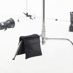 Photography stand weight bag, weight support device, used to prevent camping and travel -2 pieces (black)