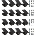 Hurricane Window Board-Up Clips Universal and Reusable Hurricane Storm Plywood Clips for Windows with Door Handles and Screws 1/2 inch 16 Pack (1/2")