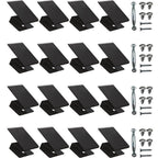 Hurricane Window Board-Up Clips Universal and Reusable Hurricane Storm Plywood Clips for Windows with Door Handles and Screws 1/2 inch 16 Pack (1/2")