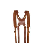 Camera Strap,Camera Straps for Photographers,Leather Dual Camera Strap for Two Cameras (Brown) Dual Camera Harness Strap with Padded for Two Cameras