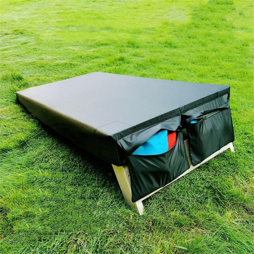 Cornhole Covers, for 4' x 2' Boards, with Bag for Storing Cornhole Bags, Waterproof & UV Resistant, Black