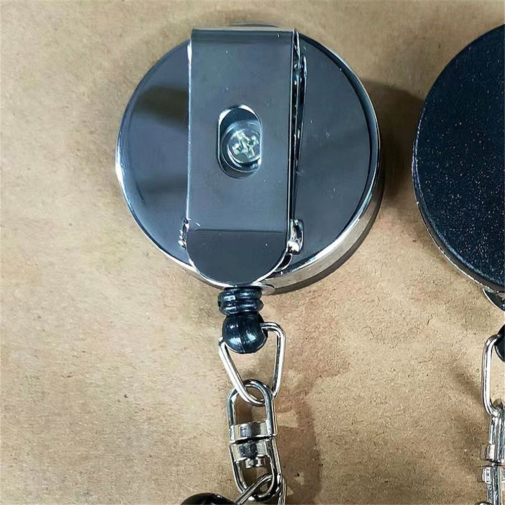 2 pack Pool Chalk Holder - Billiard Pool Cue Chalk Keeper Case Cover with Retractable Key Ring & Belt Clip, Accessories for Game Training & Practice