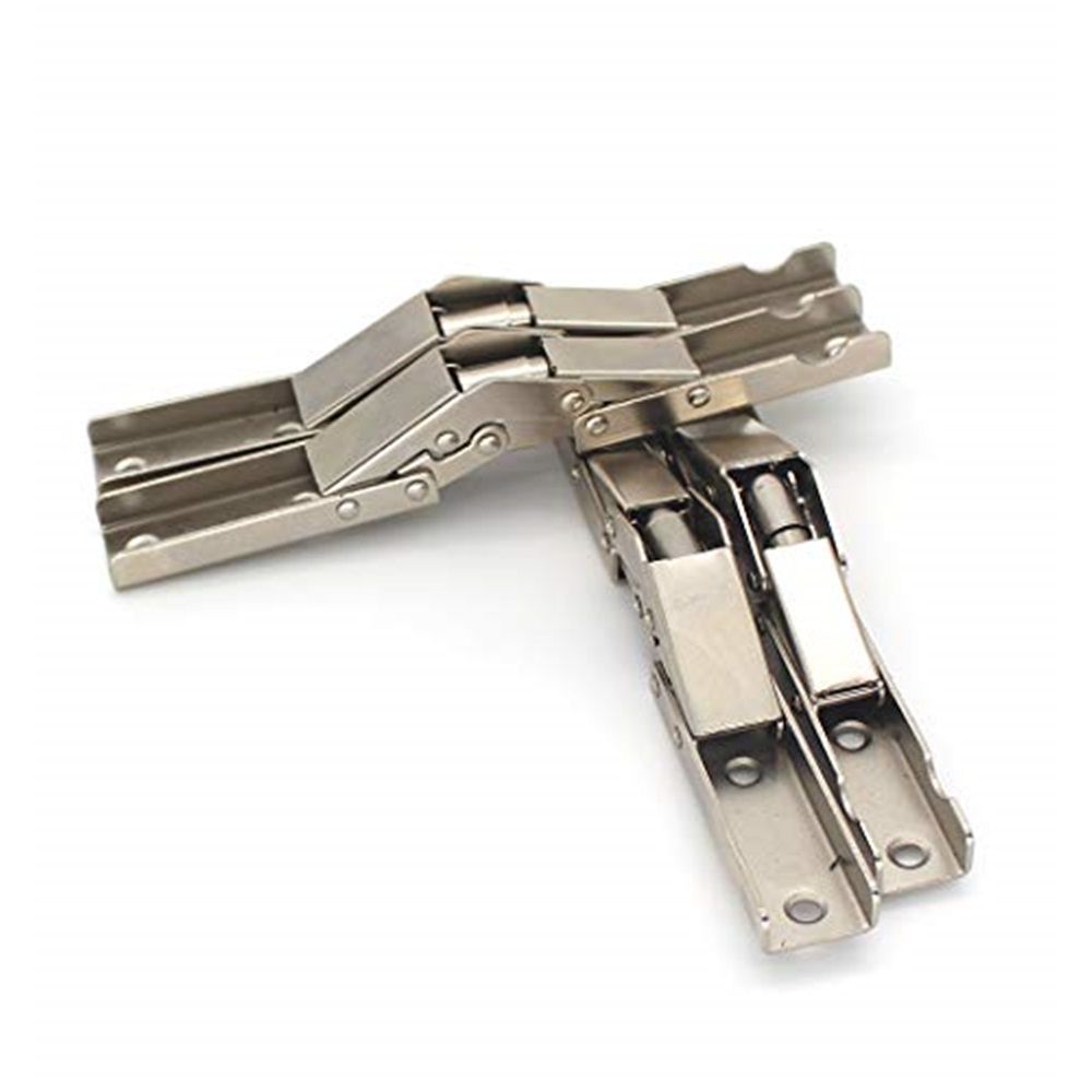 4 pack 90 Degree Folding Door/Shelf Hinge Hidden Bracket Table Holder Furniture Parts for Table Legs Furniture(4pc)
