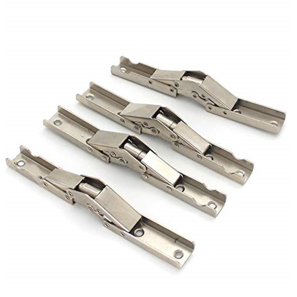 4 pack 90 Degree Folding Door/Shelf Hinge Hidden Bracket Table Holder Furniture Parts for Table Legs Furniture(4pc)