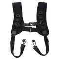 Dual Camera Shoulder Harness Quick Release Double Camera Tether Strap Soft Pad Decompression Strap Belt With 1/4 inch Screw for DSLR SLR Cameras