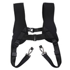 Dual Camera Shoulder Harness Quick Release Double Camera Tether Strap Soft Pad Decompression Strap Belt With 1/4 inch Screw for DSLR SLR Cameras