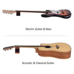 Guitar Neck Rest, Electric Acoustic & Bass Guitar Support Pillow for Changing Strings, String Instrument Wooden Neck Craddle, Luthier Repair Setup Burgundy