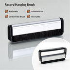 Vinyl Record & Stylus Cleaning Kit with 2-in-1 Anti-Static Carbon Fiber & Soft Velvet LP Brush and Stylus Brush (VB52)