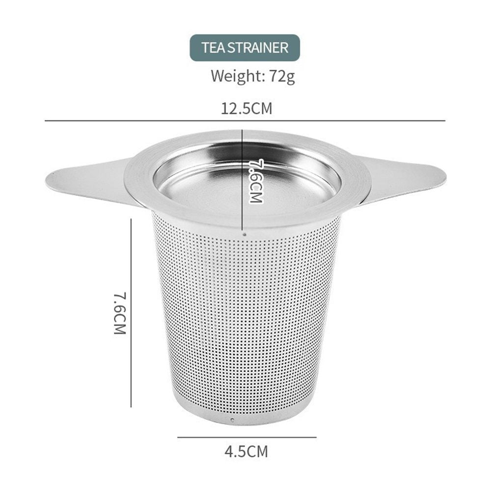 2 pack Tea Infuser for Loose Leaf Tea,Stainless Steel Tea Infuser with Handles,Extra Fine Mesh Tea Strainers Filter Fine Tea Leaves Effectively,Fits TeaPots/Mugs