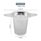 2 pack Tea Infuser for Loose Leaf Tea,Stainless Steel Tea Infuser with Handles,Extra Fine Mesh Tea Strainers Filter Fine Tea Leaves Effectively,Fits TeaPots/Mugs