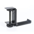 New Foldable Headphone Stand Hanger Holder Aluminum Headset Soundbar Stand Clamp Hook Under Desk Space Save Mount, Universal Fit Gaming Headphones, Black