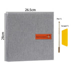 Large Photo Album Self Adhesive 4x6 5x7 8x10 Scrapbook Album DIY Picture Book,Gifts for Mom,Family Baby and Wedding,with Metal Pen and Plastic Board