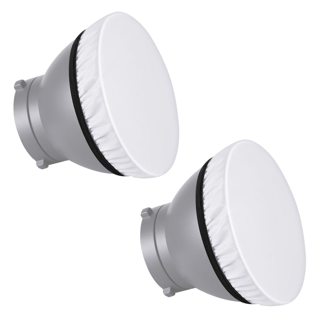 10Pack 7 inches/180mm Soft White Diffuser Sock, Softens The Light Output, Perfect for Studio Strobe Reflector, Portrait, Product Photography and Video Shooting