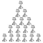 16PK Table Number Holders Place Card Holders 1.7 Inch Table Card Holders Steel Card Holders for Photos, Food Signs, Memo Notes, Weddings, Restaurants, Birthdays(Silver)