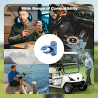 Magnetic Golf Holder Clip for Golf Cart Aluminum Alloy Stand Clip Hold 30-60 Rings Golf Gifts for Golfers