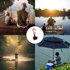 2pcs Fishing Rod Clip, Wearable Fish Rod Holder， Fly Fishing Pole Holder Pole Clips Fly Fish Accessories
