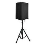 Outdoor Speaker Covers UV Protection Water Resistant Dustproof 210D Oxford Cloth Dustproof and waterproof bottom with a drawstring(Black 42*38*67cm)