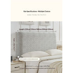 Elastic headboard cover suitable for flip cover of bed headboard, jacquard headboard dust protection cover for bedroom decoration（light gray 1.5m）