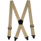 3.8cm four clip heavy-duty work shoulder strap X-shaped invisible back strap adjustable back strap beige