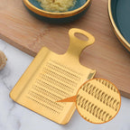 Manual stainless steel grinder, household wasabi, ginger, garlic accessories, multi-purpose grinder, restaurant, hotel kitchen small tool（golden）