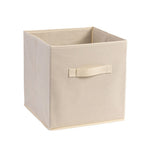 Storage Bins, Foldable Fabric Storage Cubes And Cloth Storage Organizer Drawer For Closet And Toys Storage, 2 Pack (Beige)