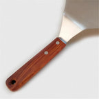 Food transfer shovel stainless steel circular pizza transfer shovel wooden handle large pizza shovel cake safe transfer shovel